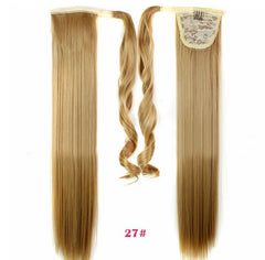 Straight Velcro Wig Ponytail Invisible Hair Extension 27