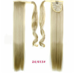 Straight Velcro Wig Ponytail Invisible Hair Extension 24 613