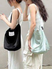 Stylish Canvas Shoulder Bag for Women's Everyday Fashion Black