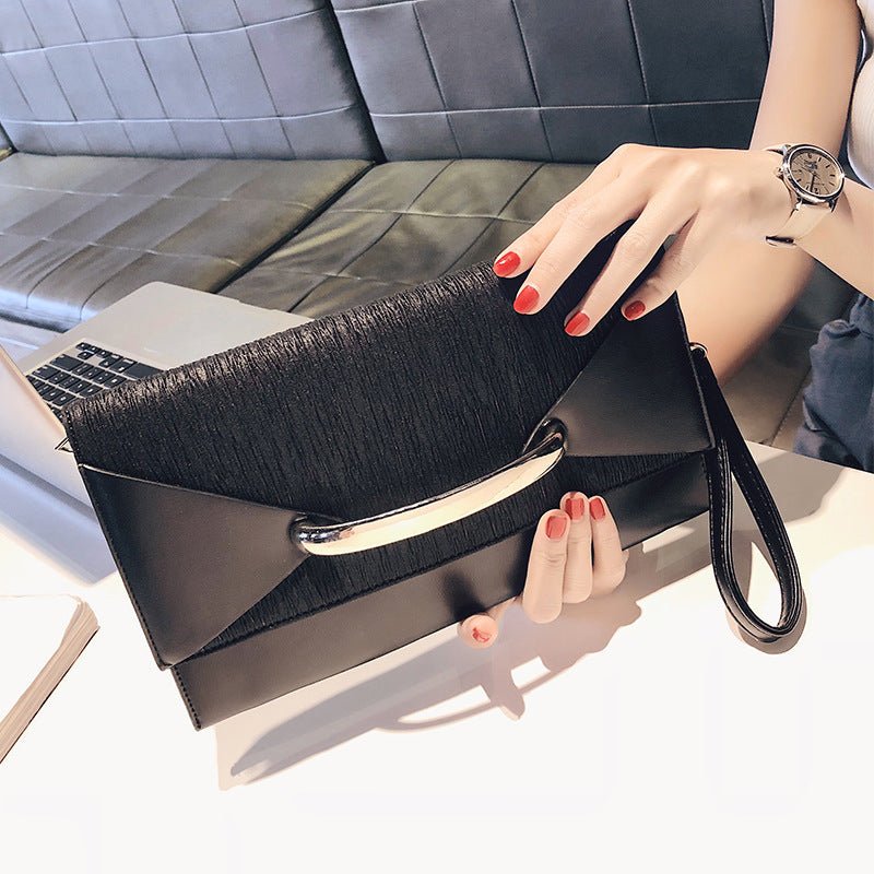 Stylish Clutch Bag Shoulder Messenger Bag for Everyday Use Black