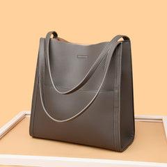 Stylish Commuter Tote with Fashionable Large Capacity Bag Gray