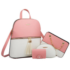 Stylish Leather Clutch Shoulder Bag for Women Pink