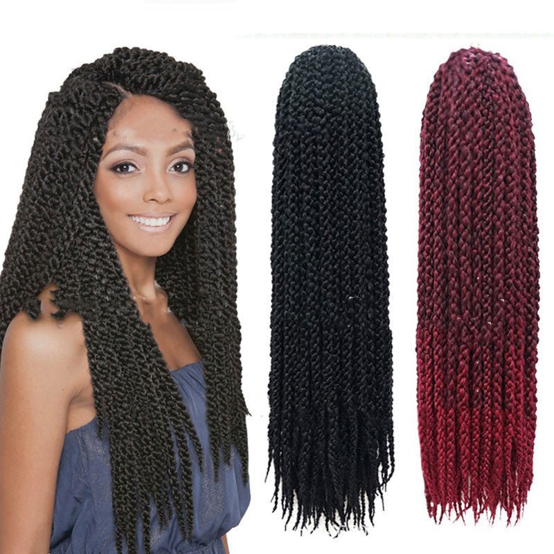 Stylish Synthetic Senegalese Twist Crochet Braid Wig 1B