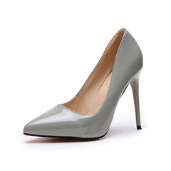 Super high heels and large heels for women Grey