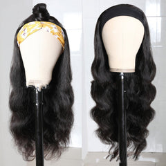 Synthetic Headgear with Long Black Mid - section Big Wave Curly Wig Black