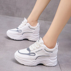 Targets travel appeal and height Casual Sneakers Platform White Shoes Black