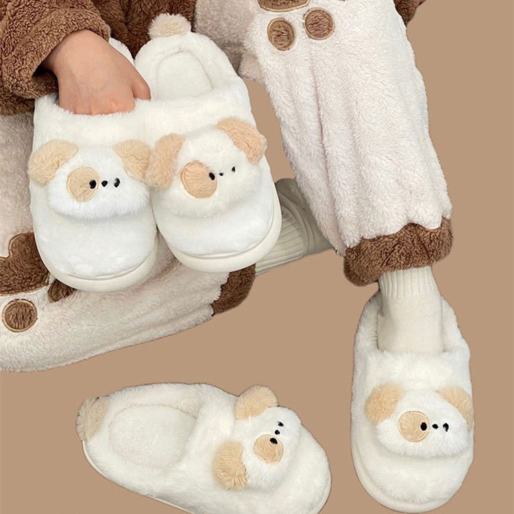 Thermal Removable Waterproof Cotton Slippers for Winter Bliss Khaki