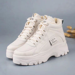 Thickened Sneakers – Stylish Comfort with Extra Cushioning Beige