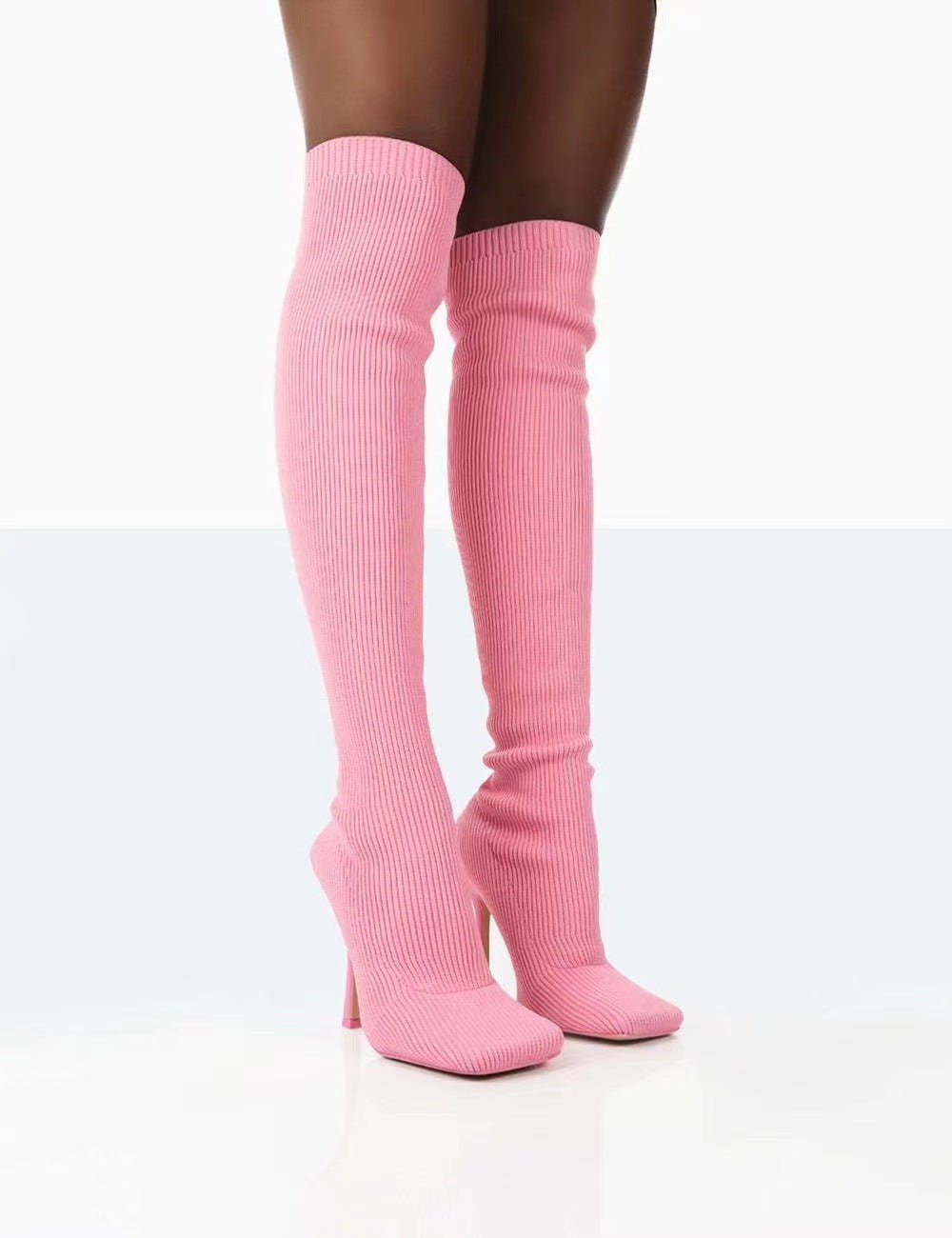 Thigh High Over - The - Knee Long Boots for Women Pink
