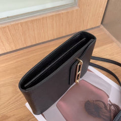 Top Layer Cowhide Small Messenger Shoulder Bag Pink
