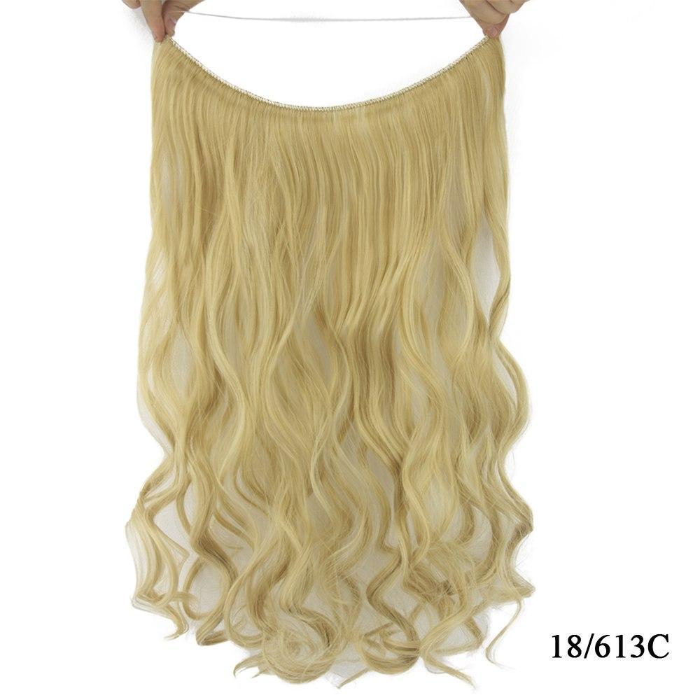 Transformative Halo Hair Extension Wig 18 613C