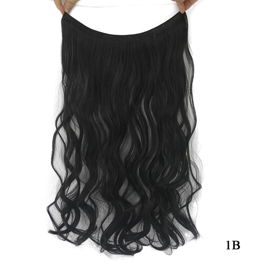 Transformative Halo Hair Extension Wig 1B