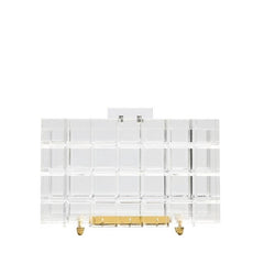 Transparent Acrylic Clutch Bag Fishbone chain 65cm