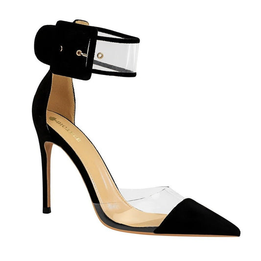 Transparent high heels Apricot Color