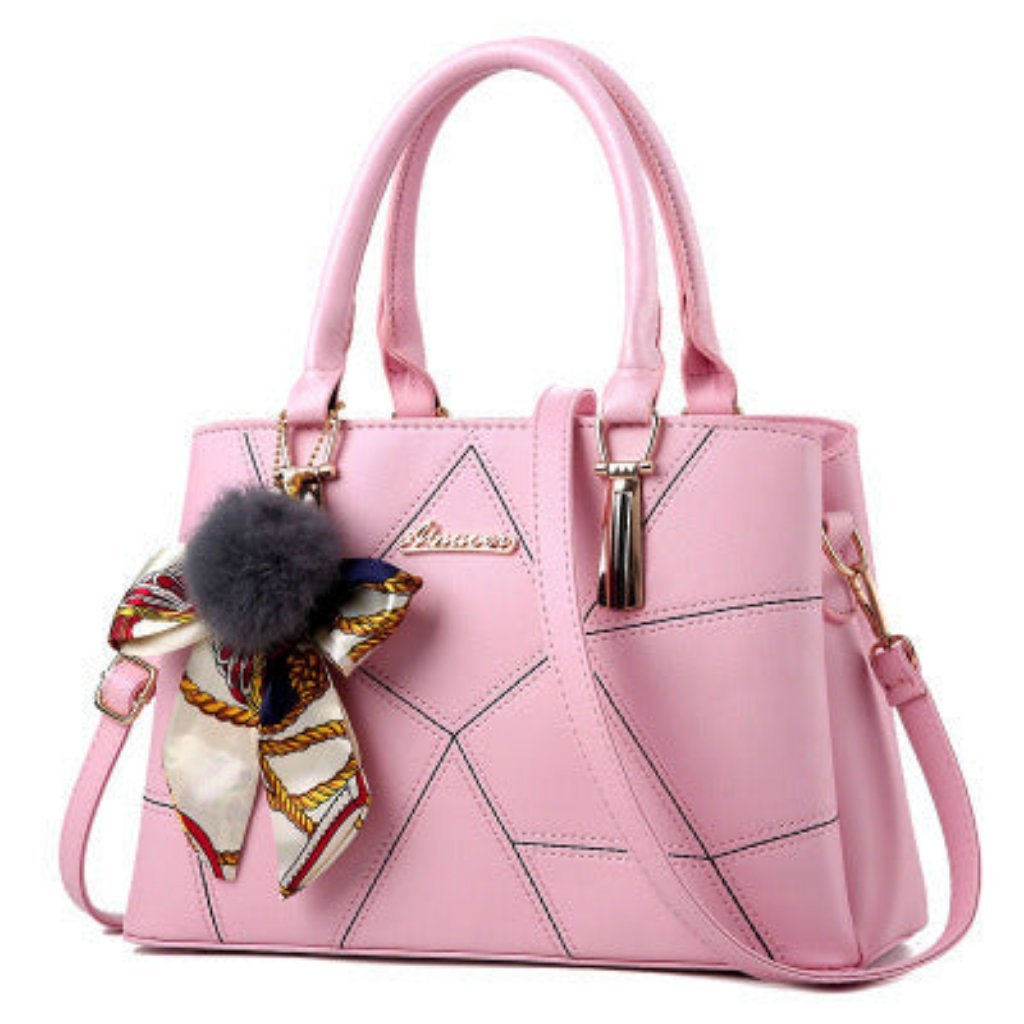 Trendy Korean Clutch - Simple Fashion One - Shoulder Diagonal Handbag Pink
