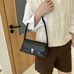 Trendy Style All - Match Clutch Messenger Bag White