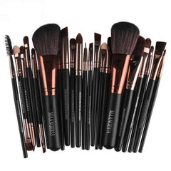 Ultimate 22 - Piece Makeup Brush Set: Complete Cosmetic Collection Brown