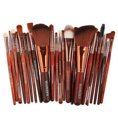 Ultimate 22 - Piece Makeup Brush Set: Complete Cosmetic Collection Brown