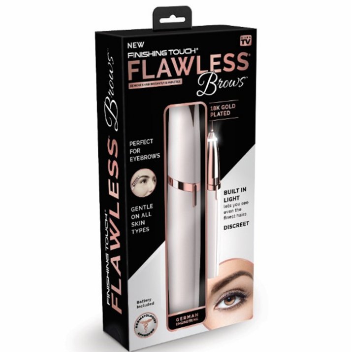 Ultimate Brow Care: Flawlessly Brows Electric Eyebrow Remover Pink