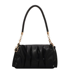 Underarm Handbags in Small Soft PU Leather Black