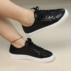 Urban Trend Walkers Versatile Casual European And American Sport Shoes Black