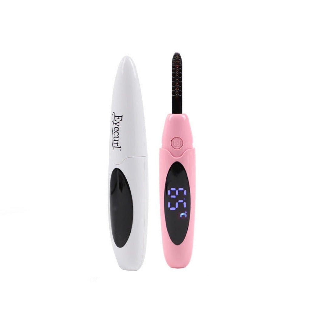 USB Heated Eyelash Curling Kit: Long - Lasting Natural Curler Pink