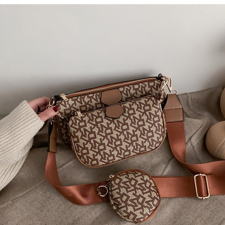 Versatile cross - body handbags Light brown