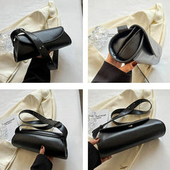 Versatile Cylinder Fashion Bag - Stylish Elegance Coffee