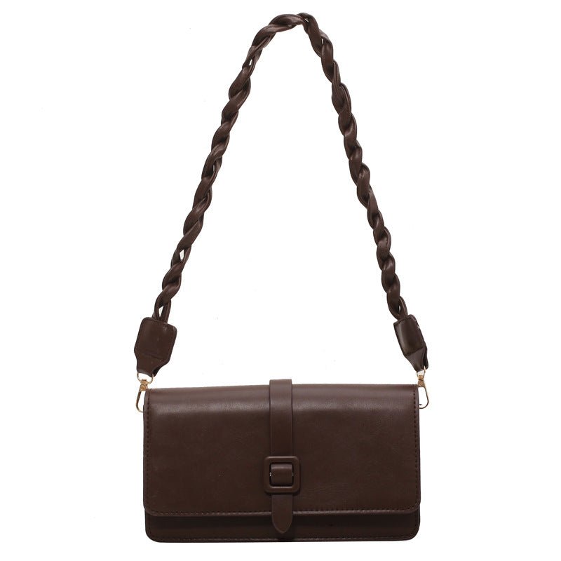 Versatile Messenger Bag - Spring and Summer New High - grade Fashion Coffee