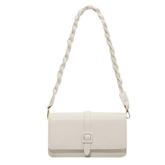 Versatile Messenger Bag - Spring and Summer New High - grade Fashion White