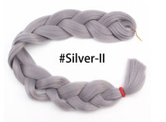 Versatile Wig Set: Dirty Braids & Big Braids Combo SilverII