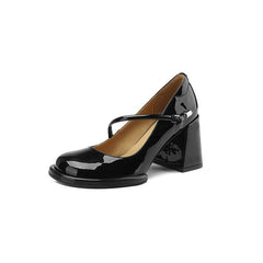 Vintage Mary Jane Shoes for Women Black