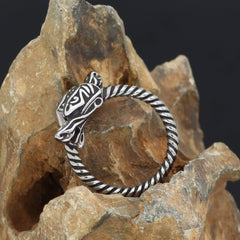 Vintage Viking Poisonous Dragon Titanium Steel Ring for Men Steel