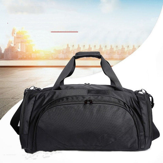 Waterproof Polyester Fiber Oxford Cloth Portable Travel Bag Black