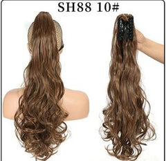 Wholesale Fluffy Natural Lifelike Claw Clip Wig Ponytail 8style