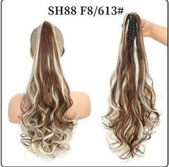 Wholesale Fluffy Natural Lifelike Claw Clip Wig Ponytail 28Style