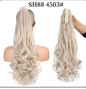 Wholesale Fluffy Natural Lifelike Claw Clip Wig Ponytail 24Style