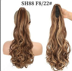 Wholesale Fluffy Natural Lifelike Claw Clip Wig Ponytail 27Style