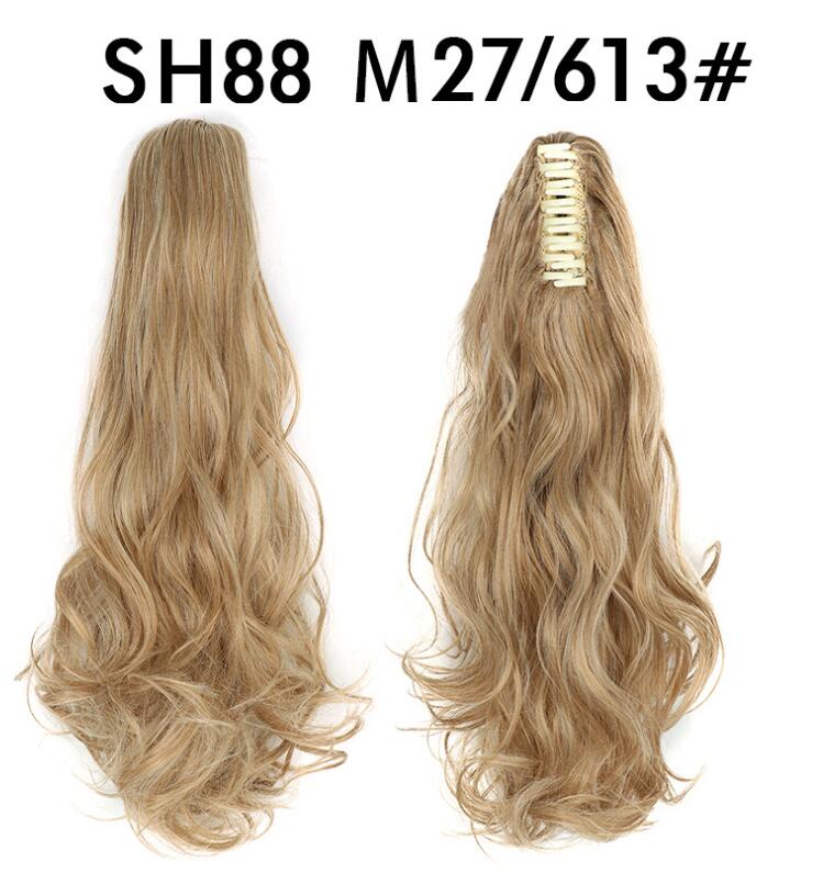 Wholesale Fluffy Natural Lifelike Claw Clip Wig Ponytail 45Style