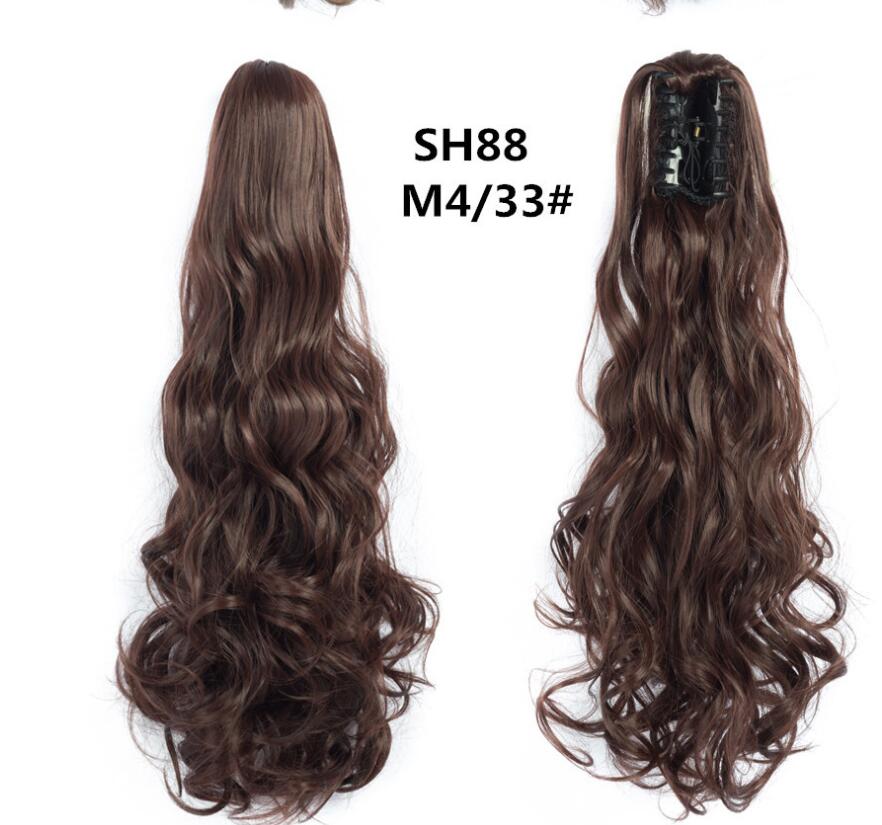 Wholesale Fluffy Natural Lifelike Claw Clip Wig Ponytail 39Style