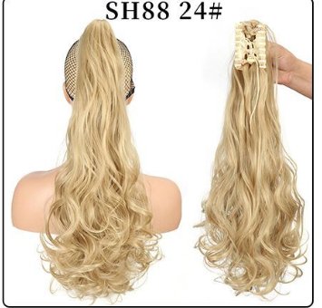 Wholesale Fluffy Natural Lifelike Claw Clip Wig Ponytail 11style