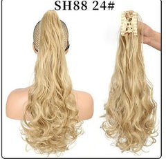 Wholesale Fluffy Natural Lifelike Claw Clip Wig Ponytail 11style