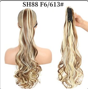 Wholesale Fluffy Natural Lifelike Claw Clip Wig Ponytail 26Style