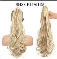 Wholesale Fluffy Natural Lifelike Claw Clip Wig Ponytail 36Style