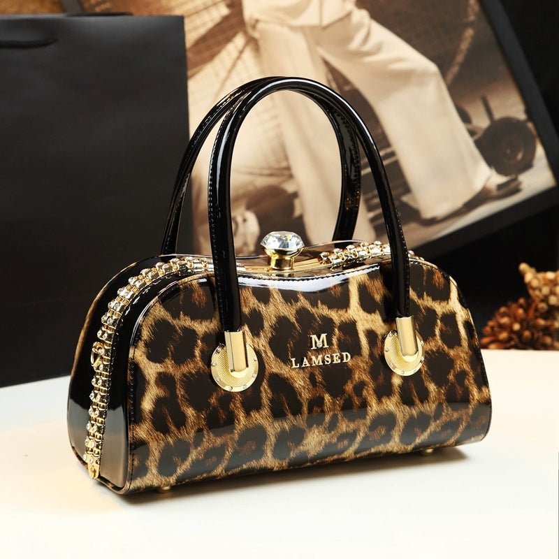 Wild Middle - Aged Clutch - Simple & Elegant Handbag for Women Leopard