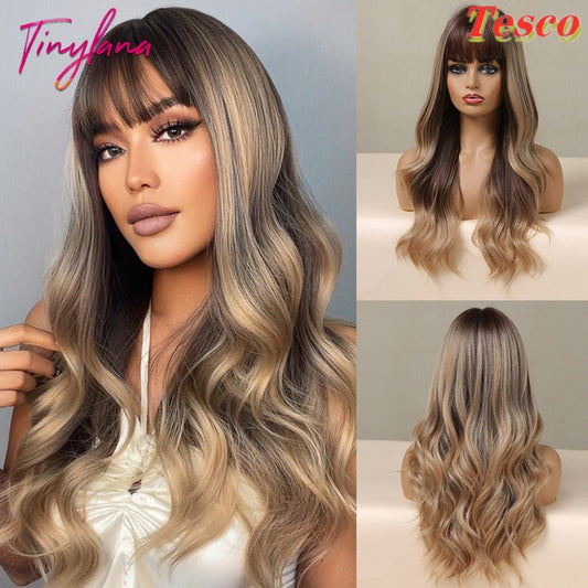 Women Wear Wavy Wigs Style A