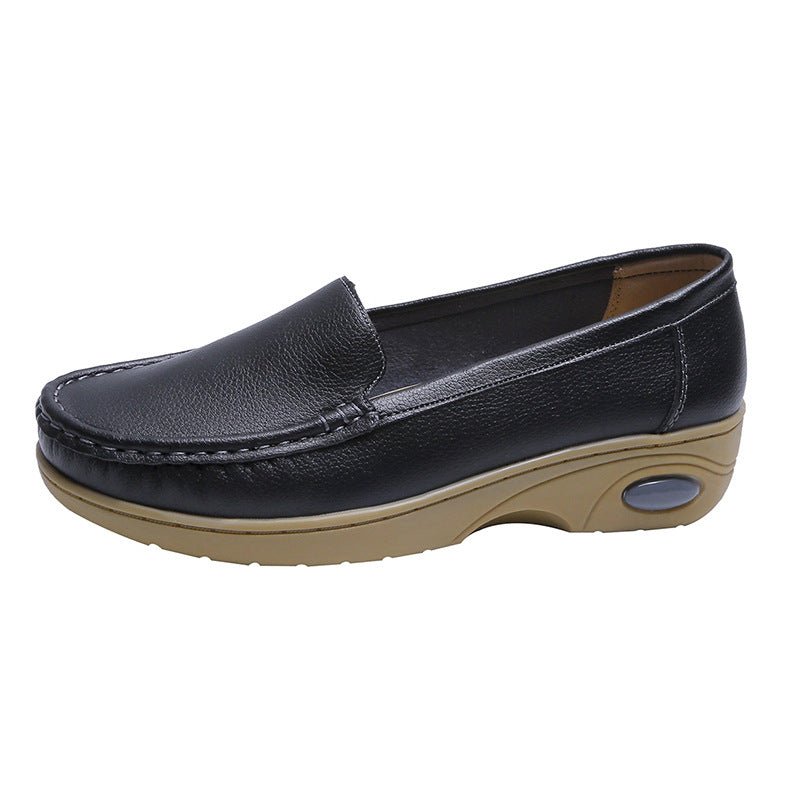 Women's Comfortable And Non - slip Peas Shoes Nurse Shoes Black 1988