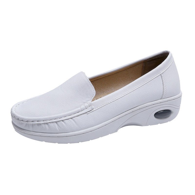 Women's Comfortable And Non - slip Peas Shoes Nurse Shoes White 1988