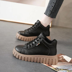 Women's comfortable versatile dressy All - matching Platform Shoes Black