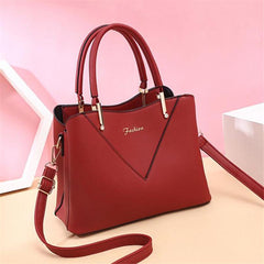 Women's diagonal handbag Red